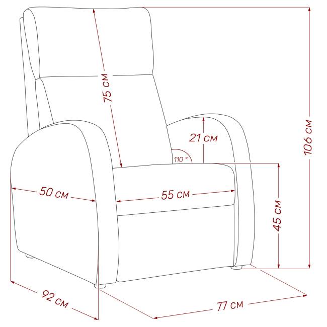 Кресло-реклайнер Leset Грэмми-2 V43 зелёный Кресло-реклайнер Leset Грэмми-2 V43 зелёный