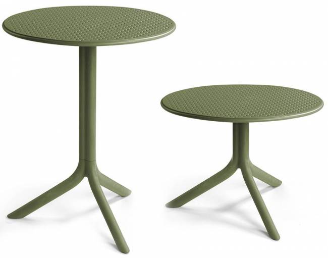 Стол пластиковый обеденный Step + Step Mini агава Ø605х400-765 мм Стол пластиковый обеденный Step + Step Mini агава Ø605х400-765 мм