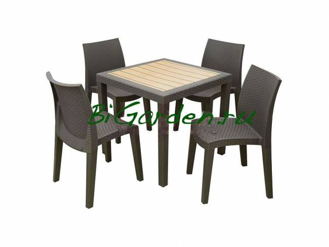 Комплект из искуственого ротанга обеденный Комплект из искуственого ротанга обеденный