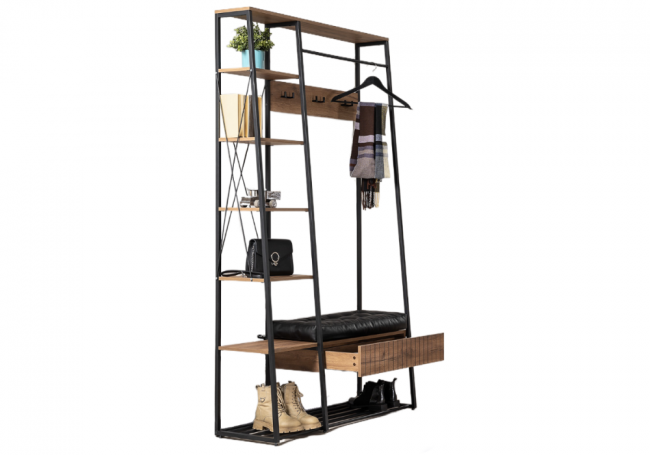 Гранд 15.124 дуб крафт табачный / кожзам HOLST Black