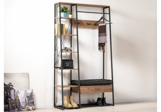 Гранд 15.124 дуб крафт табачный / кожзам HOLST Black