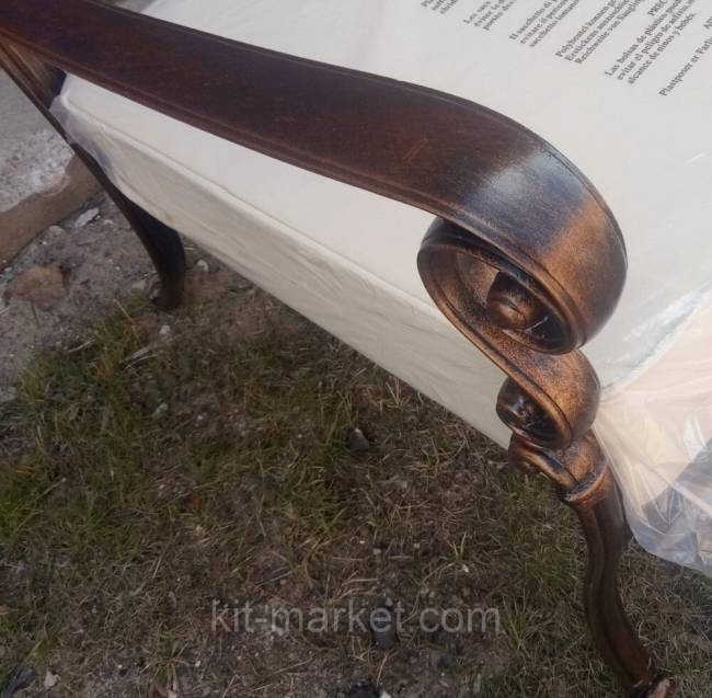 Диван двухместный из литого алюминия Venice Диван двухместный из литого алюминия Venice