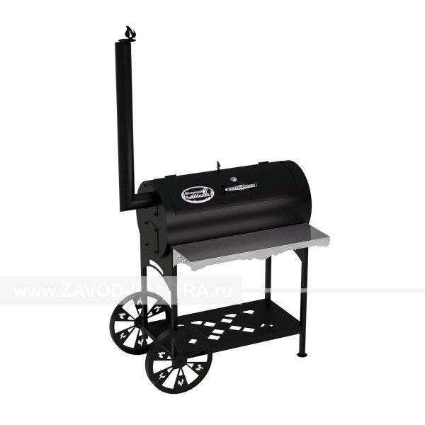 Гриль-Смокер XL, из стали толщиной 5 мм в термостойкой покраске Гриль-Смокер XL, из стали толщиной 5 мм в термостойкой покраске