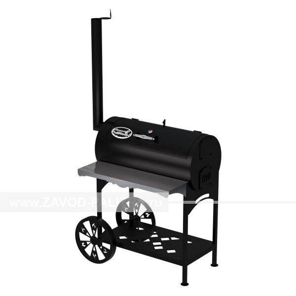 Гриль-Смокер XL, из стали толщиной 5 мм в термостойкой покраске Гриль-Смокер XL, из стали толщиной 5 мм в термостойкой покраске