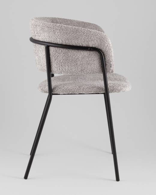 Кресло Нэлли New, букле светло-серый