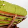 Кресло-качалка PAPASAN/ПАПАСАН w 23/01 B /с подушкой/ 115х78х104 см, Pecan (орех), флок Олива, 23