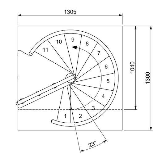 Винтовая лестница Calgary Anthracite d140 Винтовая лестница Calgary Anthracite d140