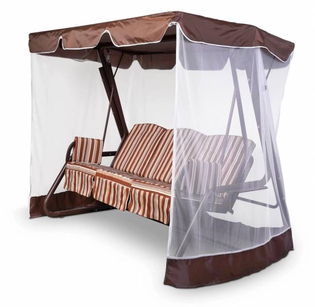 Тент-крыша + москитная сетка Торнадо + 10 238х145х170, шоколад