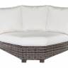 Диван модульный угловой "Авалон", из искусственного ротанга, серый, темно-серый