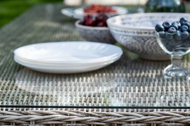 "Латте" плетеный стол из искусственного ротанга 160х90см, цвет бежевый "Латте" плетеный стол из искусственного ротанга 160х90см, цвет бежевый