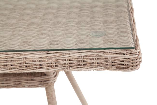 "Латте" плетеный стол из искусственного ротанга 160х90см, цвет бежевый "Латте" плетеный стол из искусственного ротанга 160х90см, цвет бежевый