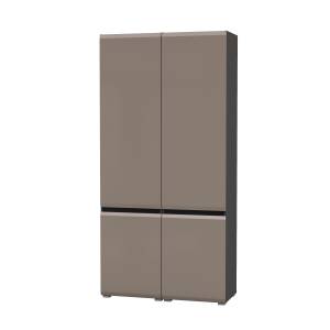 Два шкафа Сидней 13.200 цвет антрацит/МДФ веллюто капучино Два шкафа Сидней 13.200 цвет антрацит/МДФ веллюто капучино