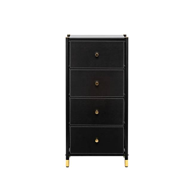 Комод Leset Хайди 4 ящика Чёрный Чёрный