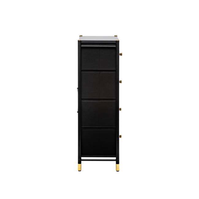 Комод Leset Хайди 4 ящика Чёрный Чёрный