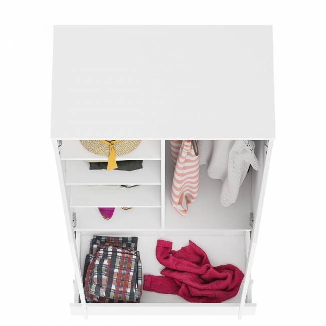 Шкаф-комод два ящика и две дверки Мори МШ900.1 цвет белый Шкаф-комод два ящика и две дверки Мори МШ900.1 цвет белый