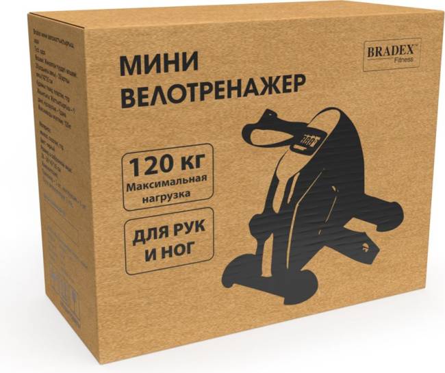 Мини велотренажер Bradex SF 0824, черный Мини велотренажер Bradex SF 0824, черный