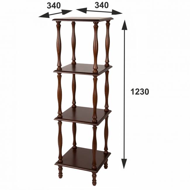 Этажерка П 8 средне-коричневый