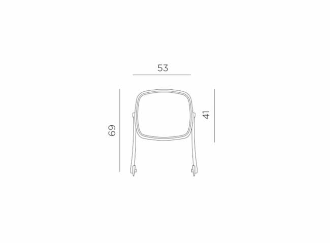 Козырек для лежака Alfa-Eden-Omega-Tropico белый, тортора 690x530 мм
