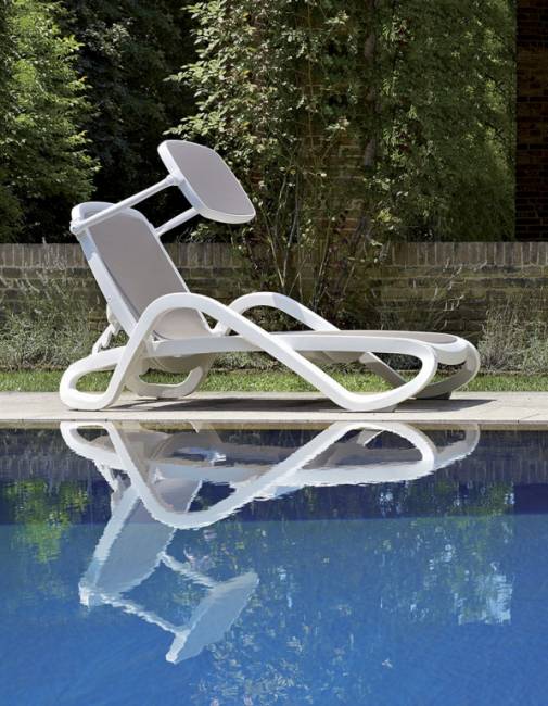 Козырек для лежака Alfa-Eden-Omega-Tropico белый, тортора 690x530 мм