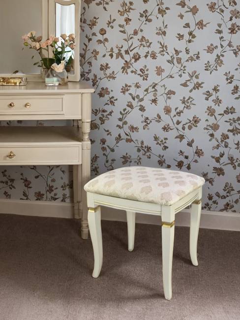 Банкетка Васко В 106Н слоновая кость/золото, Маркус ваниль Банкетка Васко В 106Н слоновая кость/золото, Маркус ваниль