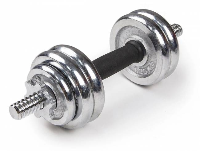 Набор гантелей хромированных "Atlas Sport" в чемодане 20 кг