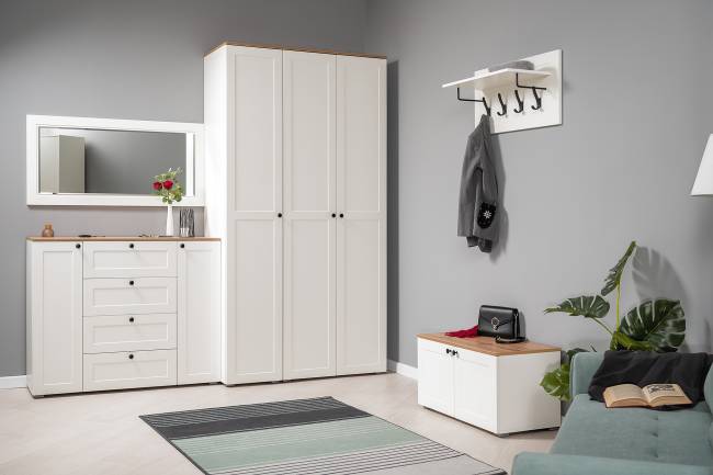 Зеркало Остин 17.03 цвет белый шагрень Зеркало Остин 17.03 цвет белый шагрень