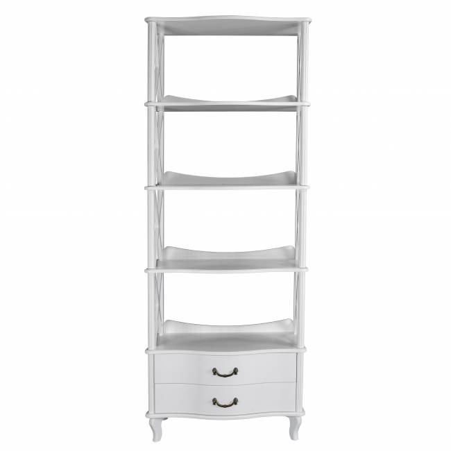 Этажерка Джульетта-4 широкая, молочный дуб Л Этажерка Джульетта-4 широкая, молочный дуб Л