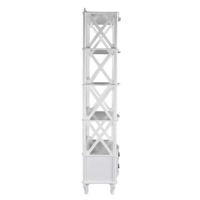 Этажерка Джульетта-4 широкая, молочный дуб Л Этажерка Джульетта-4 широкая, молочный дуб Л