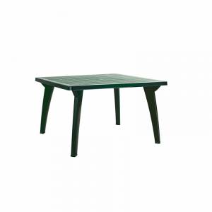 Стол пластиковый Солнце прямоугольный, зеленый