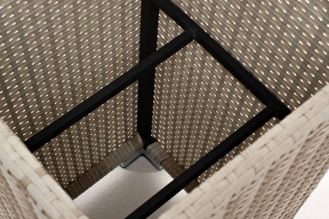 "Капучино" кашпо для цветов плетеное из искусственного ротанга, цвет бежевый "Капучино" кашпо для цветов плетеное из искусственного ротанга, цвет бежевый