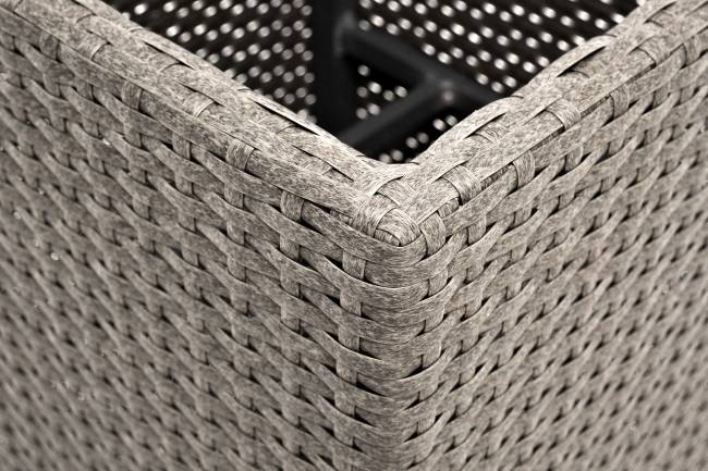 "Капучино" кашпо для цветов плетеное из искусственного ротанга, цвет бежевый "Капучино" кашпо для цветов плетеное из искусственного ротанга, цвет бежевый