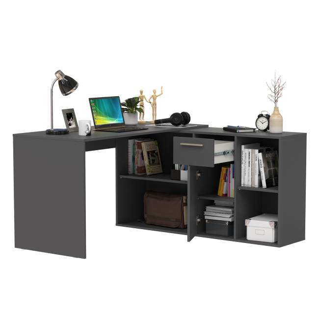 Стол-трансформер письменный Лайт 03.245.01 цвет тёмно-серый Стол-трансформер письменный Лайт 03.245.01 цвет тёмно-серый