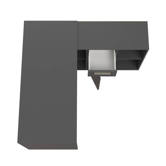 Стол-трансформер письменный Лайт 03.245.01 цвет тёмно-серый Стол-трансформер письменный Лайт 03.245.01 цвет тёмно-серый