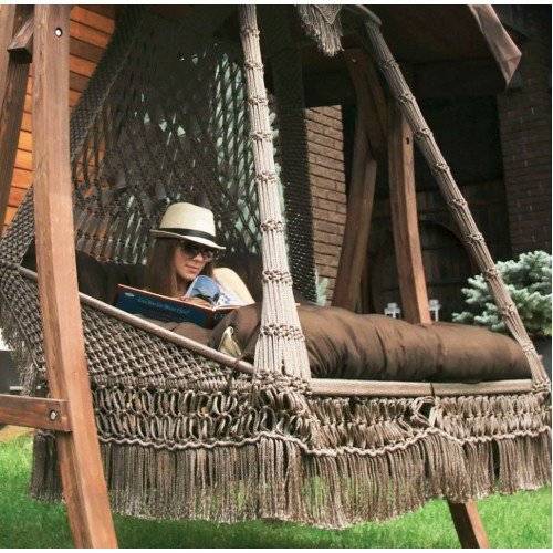 Подвесные плетеные качели СЕАРА, Без каркаса!!!