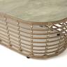 "Валенсия" журнальный столик из искусственного ротанга, цвет соломенный