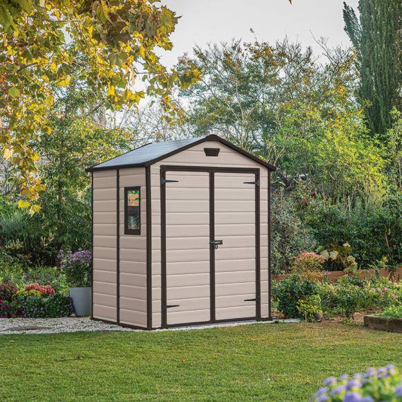 Сарай "Манор 6x5" (размеры 175 x 145 см), бежевый