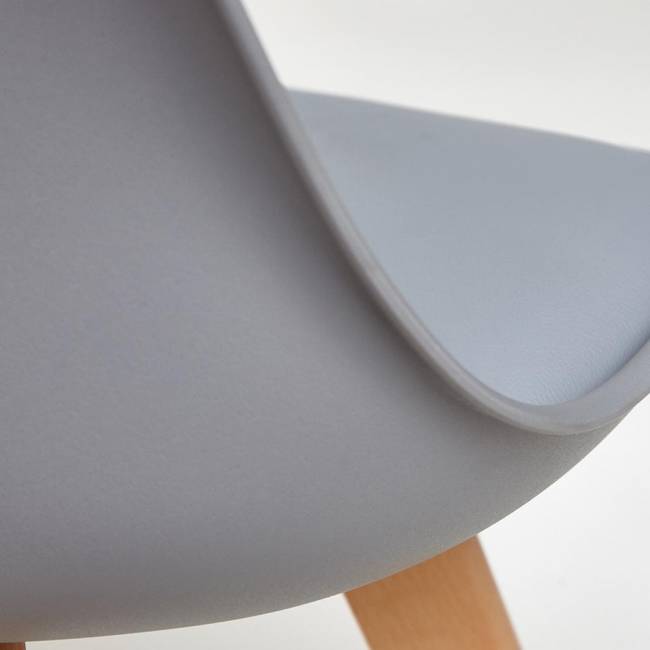 Стул TULIP (mod. 73) дерево/пластик/ПУ, 48.5*52.5*83cм, серый (Комплект из 4 шт.) серый дерево/пластик/ПУ Стул TULIP (mod. 73) дерево/пластик/ПУ, 48.5*52.5*83cм, серый (Комплект из 4 шт.) серый дерево/пластик/ПУ