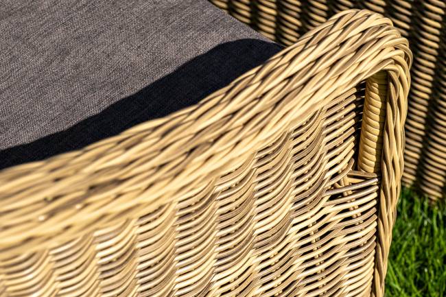 "Равенна" диван двухместный плетенный из ротанга, цвет соломенный "Равенна" диван двухместный плетенный из ротанга, цвет соломенный